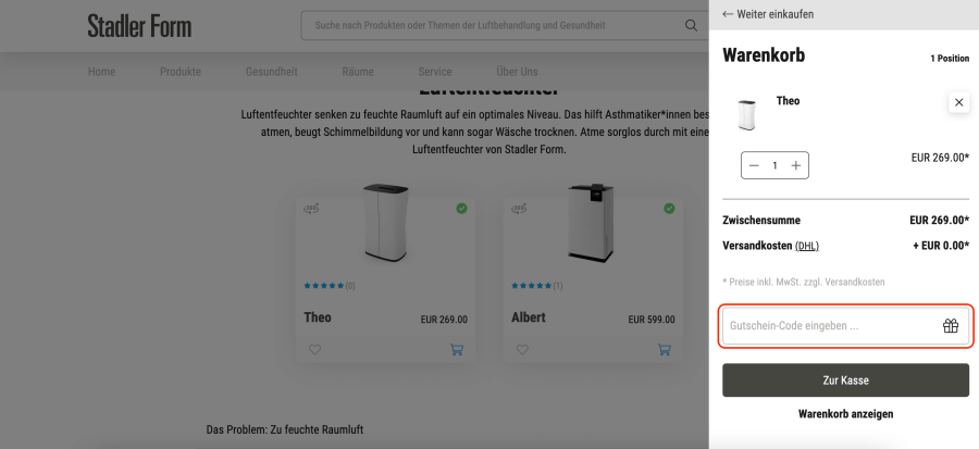 Box für StadlerForm rabattcode